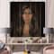 Designart - Portrait of African American Woman IV - Modern Print on Natural Pine Wood